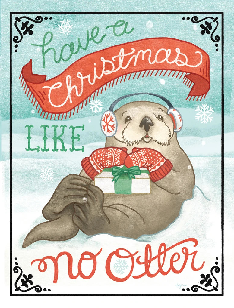 Polar Friends II Black Border by Mary Urban