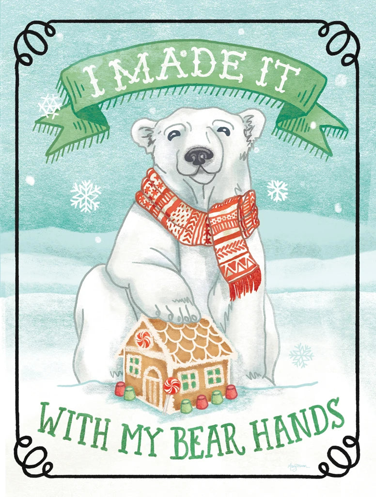 Polar Friends III Black Border by Mary Urban