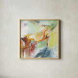 Possibilities III Crop by Mary Urban. Shown in a natural wood glass frame for a timeless modern aesthetic. Available as an archival giclee rolled canvas, fine art paper, or poster print. SKU 57490a.