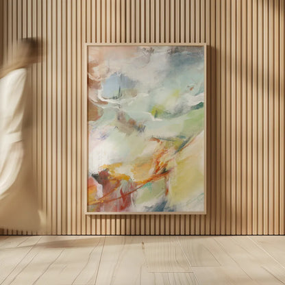 Possibilities III Light by Mary Urban. shown as over sized large wall art. Available as an archival giclee rolled canvas, fine art paper, or poster print. SKU 79820h.