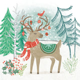 Reindeer Jubilee V by Mary Urban. SKU 57106a. Archival Giclee Fine art print for wall decor.