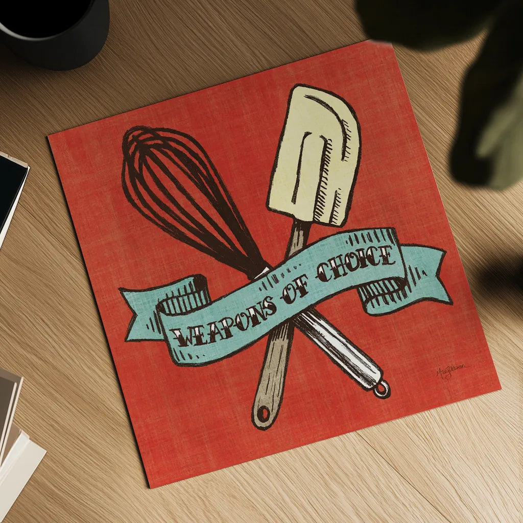 Retro Bakery Blue IV by Mary Urban. Shown as a detailed flat fine art print, highlighting archival giclee quality. Available as an archival giclee rolled canvas, fine art paper, or poster print. SKU 16017a.