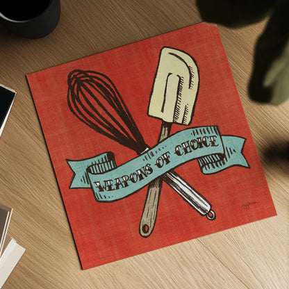 Retro Bakery Blue IV by Mary Urban. Shown as a detailed flat fine art print, highlighting archival giclee quality. Available as an archival giclee rolled canvas, fine art paper, or poster print. SKU 16017a.