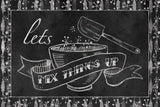 Retro Bakery Chalk - Lets Mix Things Up by Mary Urban. SKU 39125i. Archival Giclee Fine art print for wall decor.