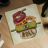 Retro Bakery Color III by Mary Urban. Shown as a detailed flat fine art print, highlighting archival giclee quality. Available as an archival giclee rolled canvas, fine art paper, or poster print. SKU 16016a.