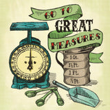 Retro Bakery Green I by Mary Urban. SKU 19192a. Archival Giclee Fine art print for wall decor.