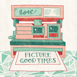 Retro Polaroid by Mary Urban. SKU 20908a. Archival Giclee Fine art print for wall decor.