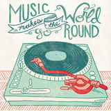 Retro Record Player by Mary Urban. SKU 20909a. Archival Giclee Fine art print for wall decor.
