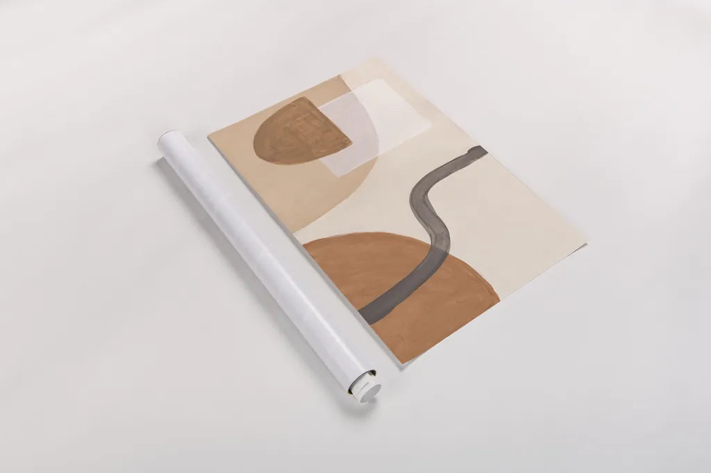 Sandy Balance I by Mary Urban. shown as a rolled paper print. Available as archival giclee rolled canvas, fine art paper, or poster print. SKU 59880i.