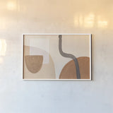 Sandy Balance I by Mary Urban. shown as a paper print in a white frame. Available as a archival giclee rolled canvas, fine art paper, or poster print. SKU 59880i.