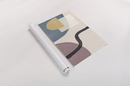 Sandy Balance I Dark by Mary Urban. shown as a rolled paper print. Available as archival giclee rolled canvas, fine art paper, or poster print. SKU 66730i.