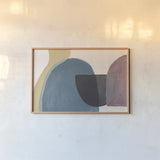 Sandy Balance II Dark by Mary Urban. shown as a paper print in a natural frame. Available as a archival giclee rolled canvas, fine art paper, or poster print. SKU 66731i.
