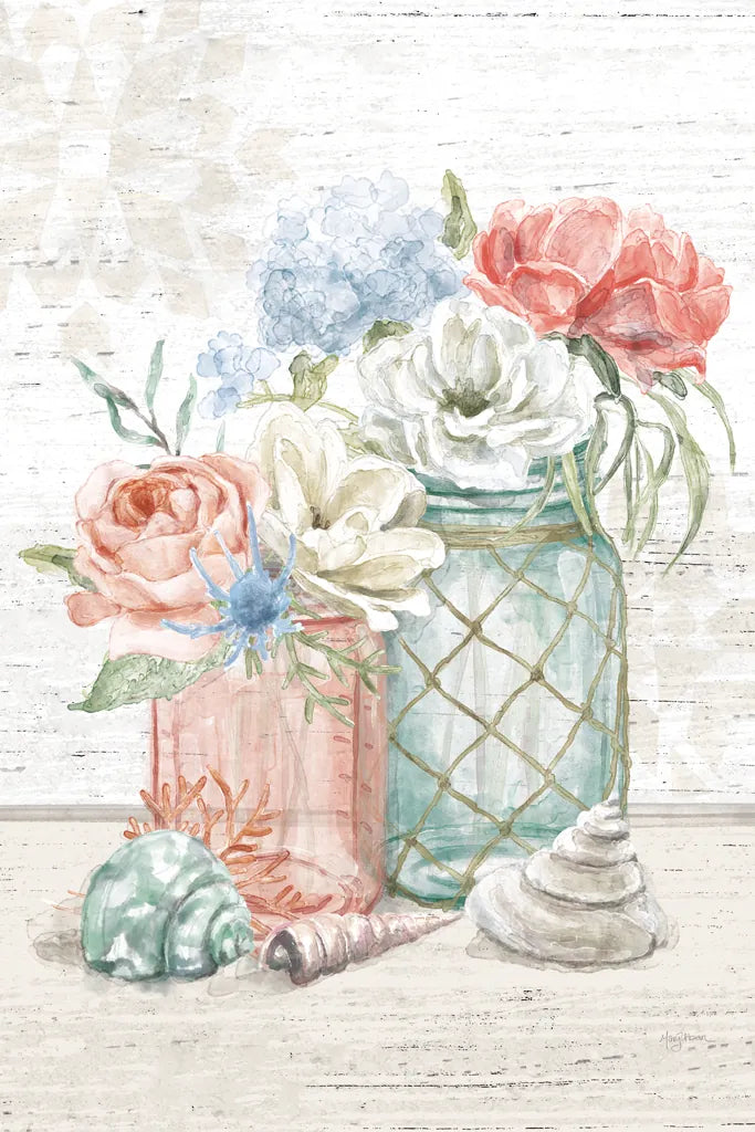 Seaside Petals III v2 by Mary Urban. SKU 67382h. Archival Giclee Fine art print for wall decor.