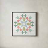 Seaside Petals VI by Mary Urban. Shown in a sleek black glass frame for a contemporary gallery look. Available as an archival giclee rolled canvas, fine art paper, or poster print. SKU 66329a.