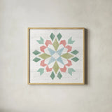 Seaside Petals VI by Mary Urban. Shown in a natural wood glass frame for a timeless modern aesthetic. Available as an archival giclee rolled canvas, fine art paper, or poster print. SKU 66329a.