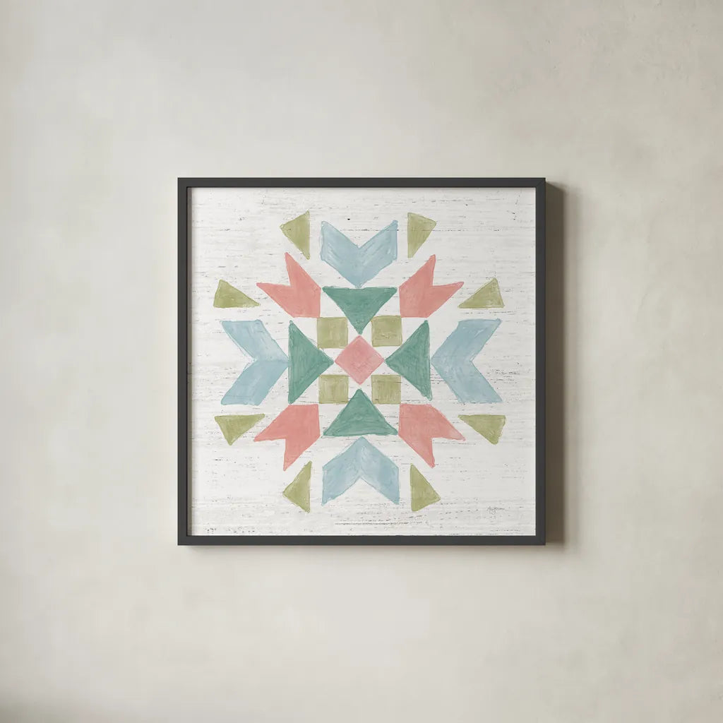 Seaside Petals VII by Mary Urban. Shown in a sleek black glass frame for a contemporary gallery look. Available as an archival giclee rolled canvas, fine art paper, or poster print. SKU 66330a.