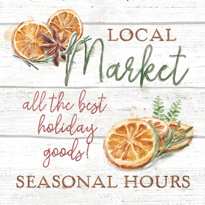 Seasonal Market VII by Mary Urban. SKU 67474a. Archival Giclee Fine art print for wall decor.