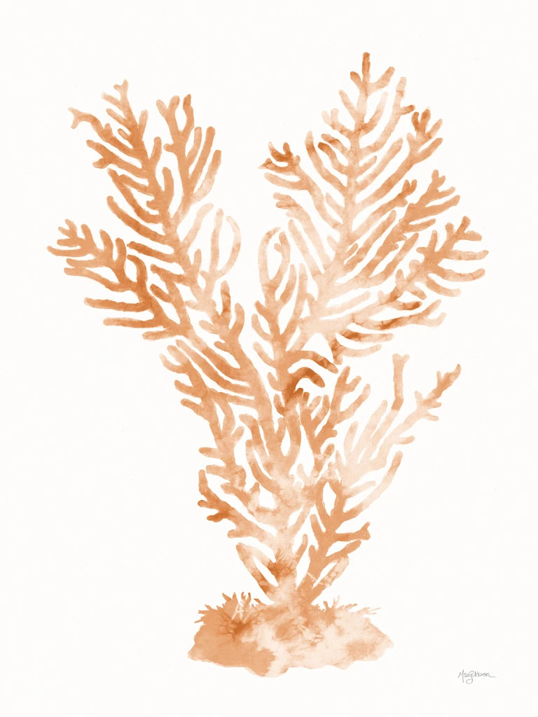 Shibori Coral I Peach by Mary Urban