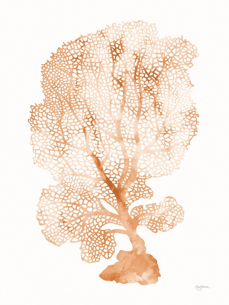 Shibori Coral II Peach by Mary Urban