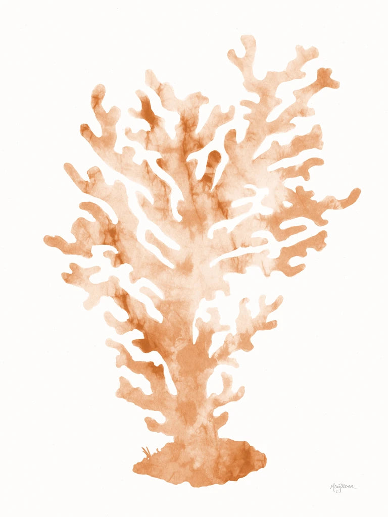 Shibori Coral III Peach by Mary Urban