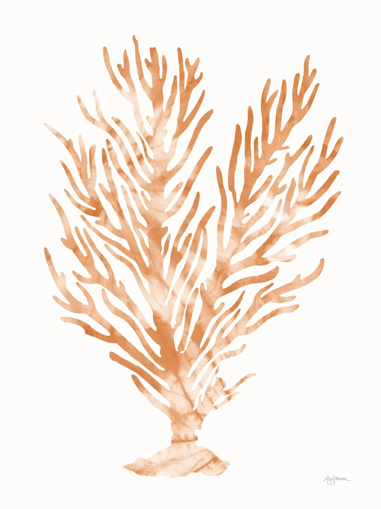 Shibori Coral IV Peach by Mary Urban