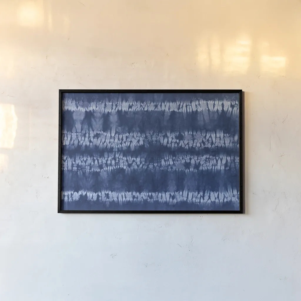 Shiboriscapes I by Mary Urban. shown as a paper print in a black flame. Available as a archival giclee rolled canvas, fine art paper, or poster print. SKU 73753i.