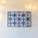 Shiboriscapes II by Mary Urban. shown as a paper print in a natural frame. Available as a archival giclee rolled canvas, fine art paper, or poster print. SKU 73754i.