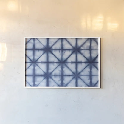 Shiboriscapes II by Mary Urban. shown as a paper print in a white frame. Available as a archival giclee rolled canvas, fine art paper, or poster print. SKU 73754i.