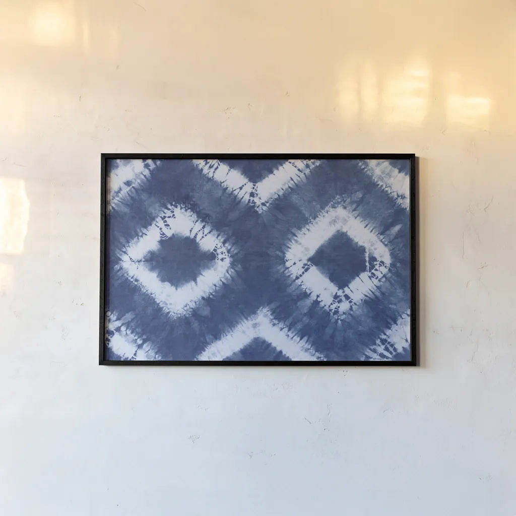 Shiboriscapes IX by Mary Urban. shown as a paper print in a black flame. Available as a archival giclee rolled canvas, fine art paper, or poster print. SKU 73761i.