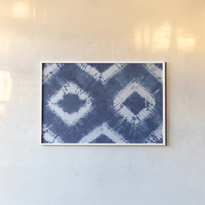 Shiboriscapes IX by Mary Urban. shown as a paper print in a white frame. Available as a archival giclee rolled canvas, fine art paper, or poster print. SKU 73761i.