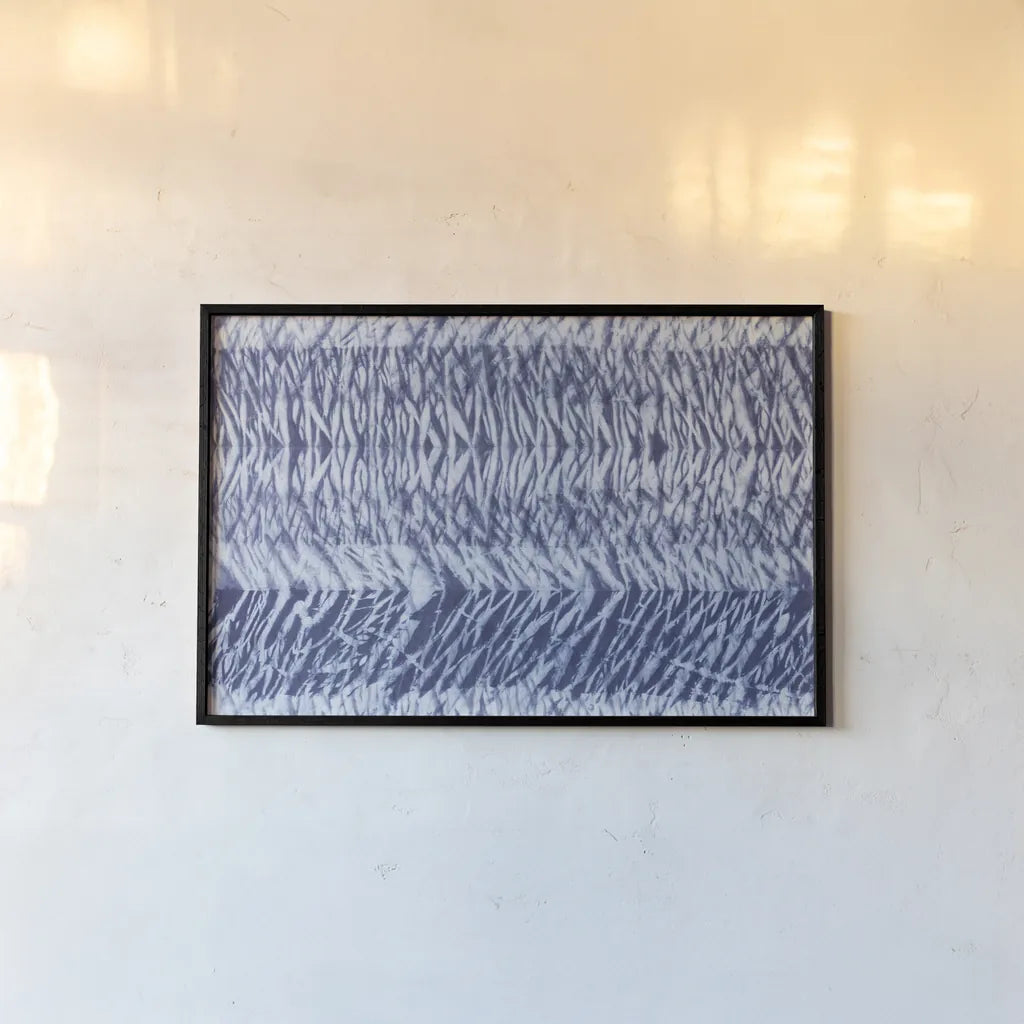 Shiboriscapes V by Mary Urban. shown as a paper print in a black flame. Available as a archival giclee rolled canvas, fine art paper, or poster print. SKU 73757i.