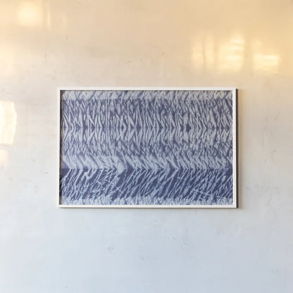 Shiboriscapes V by Mary Urban. shown as a paper print in a white frame. Available as a archival giclee rolled canvas, fine art paper, or poster print. SKU 73757i.