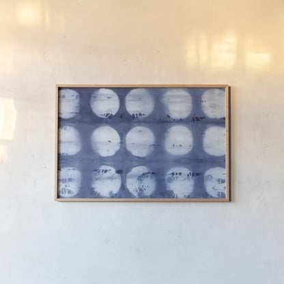 Shiboriscapes VI by Mary Urban. shown as a paper print in a natural frame. Available as a archival giclee rolled canvas, fine art paper, or poster print. SKU 73758i.