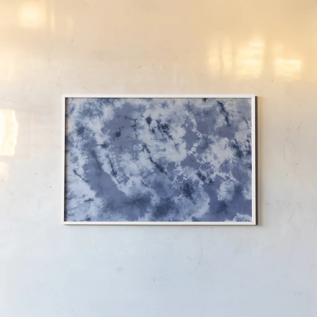 Shiboriscapes X by Mary Urban. shown as a paper print in a white frame. Available as a archival giclee rolled canvas, fine art paper, or poster print. SKU 73762i.