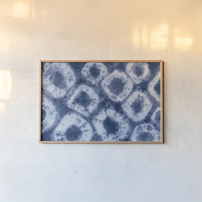 Shiboriscapes XI by Mary Urban. shown as a paper print in a natural frame. Available as a archival giclee rolled canvas, fine art paper, or poster print. SKU 73763i.