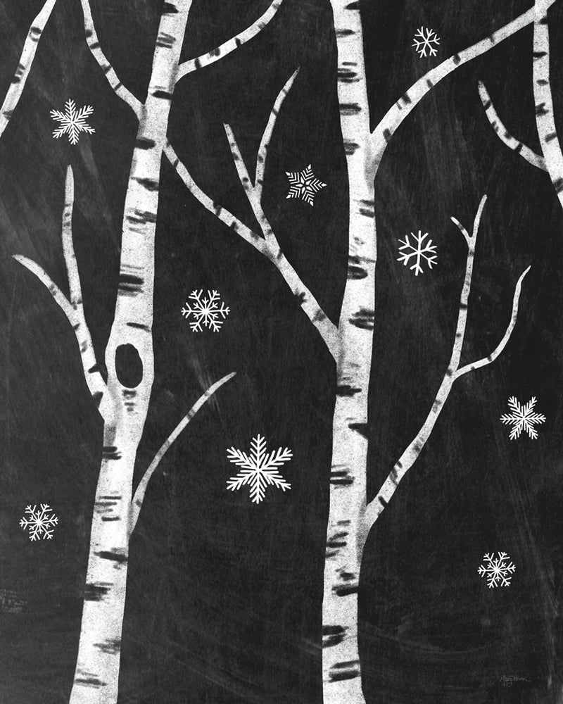 Snowy Birches II by Mary Urban
