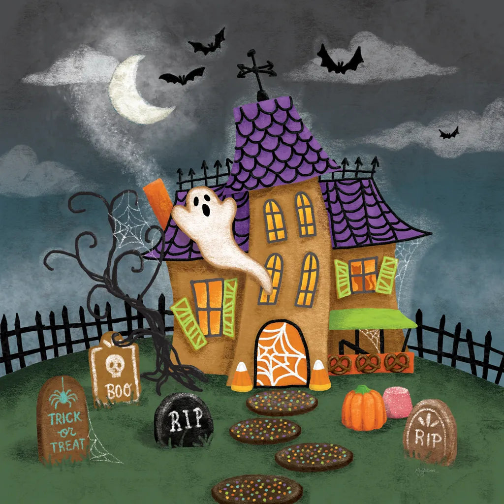 Spooky Shanty by Mary Urban. SKU 57131a. Archival Giclee Fine art print for wall decor.