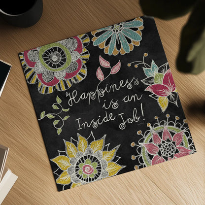 Stay Happy II by Mary Urban. Shown as a detailed flat fine art print, highlighting archival giclee quality. Available as an archival giclee rolled canvas, fine art paper, or poster print. SKU 15761a.