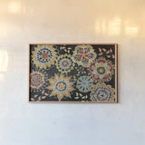 Stay Happy Spice III by Mary Urban. shown as a paper print in a natural frame. Available as a archival giclee rolled canvas, fine art paper, or poster print. SKU 19847i.