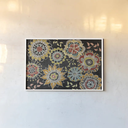 Stay Happy Spice III by Mary Urban. shown as a paper print in a white frame. Available as a archival giclee rolled canvas, fine art paper, or poster print. SKU 19847i.