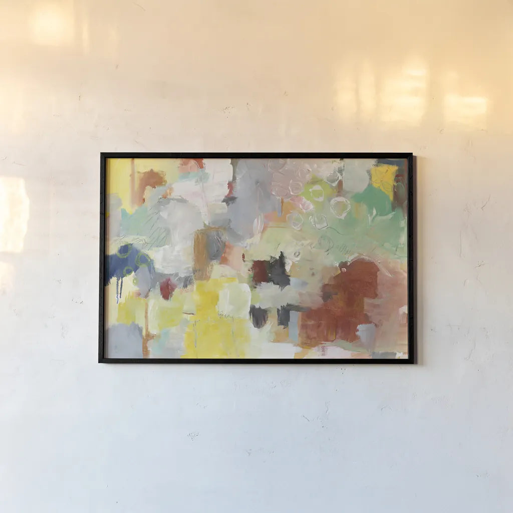 Summer Rising by Mary Urban. shown as a paper print in a black flame. Available as a archival giclee rolled canvas, fine art paper, or poster print. SKU 56263i.