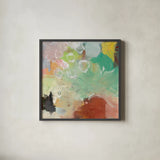 Summer Rising III Crop by Mary Urban. Shown in a sleek black glass frame for a contemporary gallery look. Available as an archival giclee rolled canvas, fine art paper, or poster print. SKU 57488a.