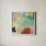 Summer Rising III Crop by Mary Urban. Shown in a crisp white glass frame for a clean and minimalist style. Available as an archival giclee rolled canvas, fine art paper, or poster print. SKU 57488a.