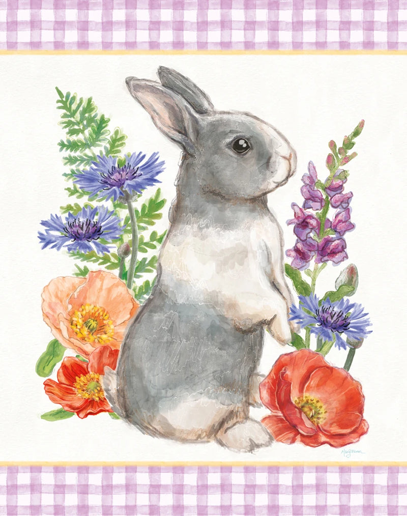 Sunny Bunny IV Checker Border by Mary Urban