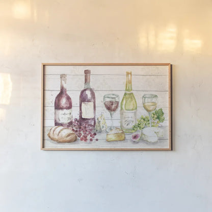 Sweet Vines I by Mary Urban. shown as a paper print in a natural frame. Available as a archival giclee rolled canvas, fine art paper, or poster print. SKU 61034i.