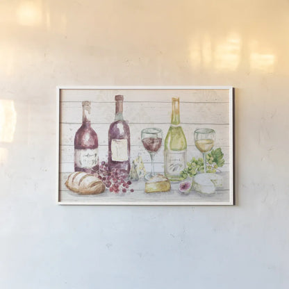 Sweet Vines I by Mary Urban. shown as a paper print in a white frame. Available as a archival giclee rolled canvas, fine art paper, or poster print. SKU 61034i.