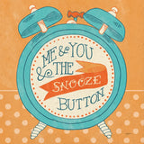 The Snooze Button Orange by Mary Urban. SKU 20979a. Archival Giclee Fine art print for wall decor.