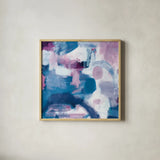Trial and Airy Nebula by Mary Urban. Shown in a natural wood glass frame for a timeless modern aesthetic. Available as an archival giclee rolled canvas, fine art paper, or poster print. SKU 36450a.