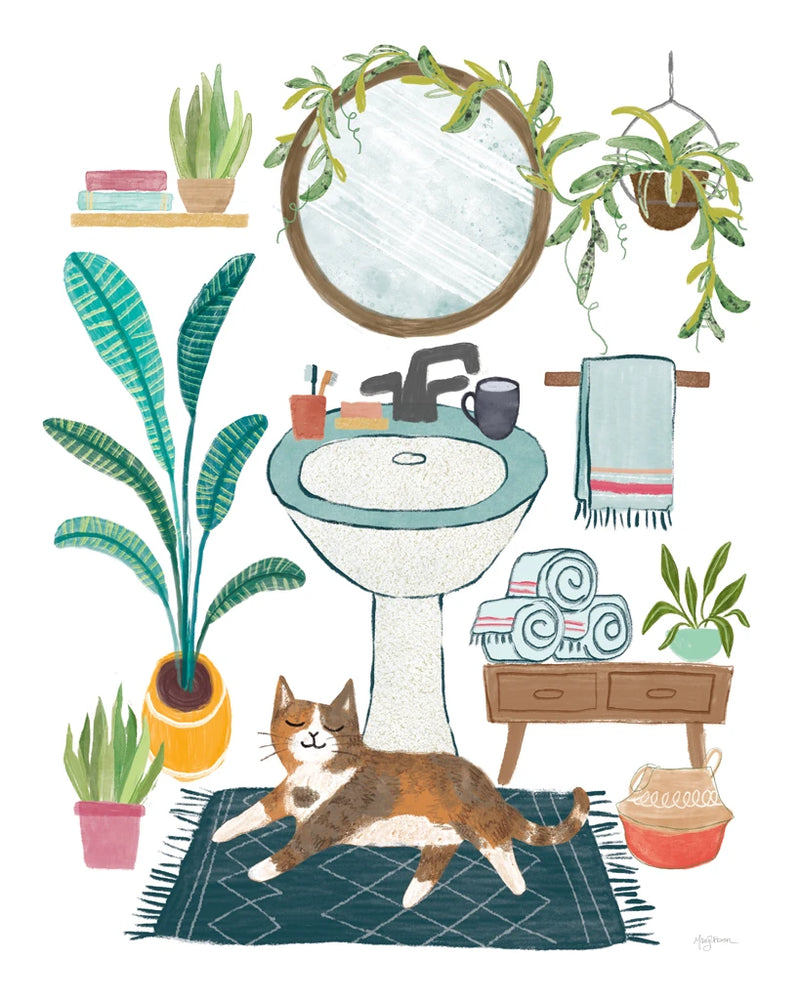 Urban Jungle Bath I by Mary Urban