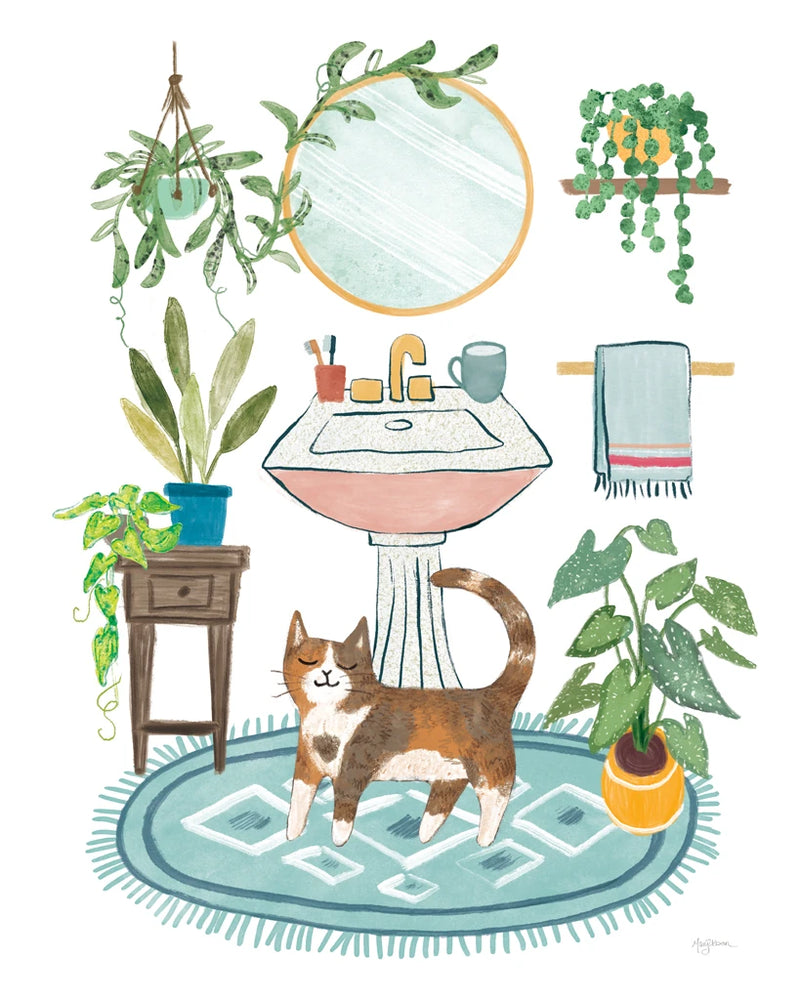Urban Jungle Bath III by Mary Urban
